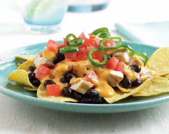 Grilled Chicken Smothered Nachos